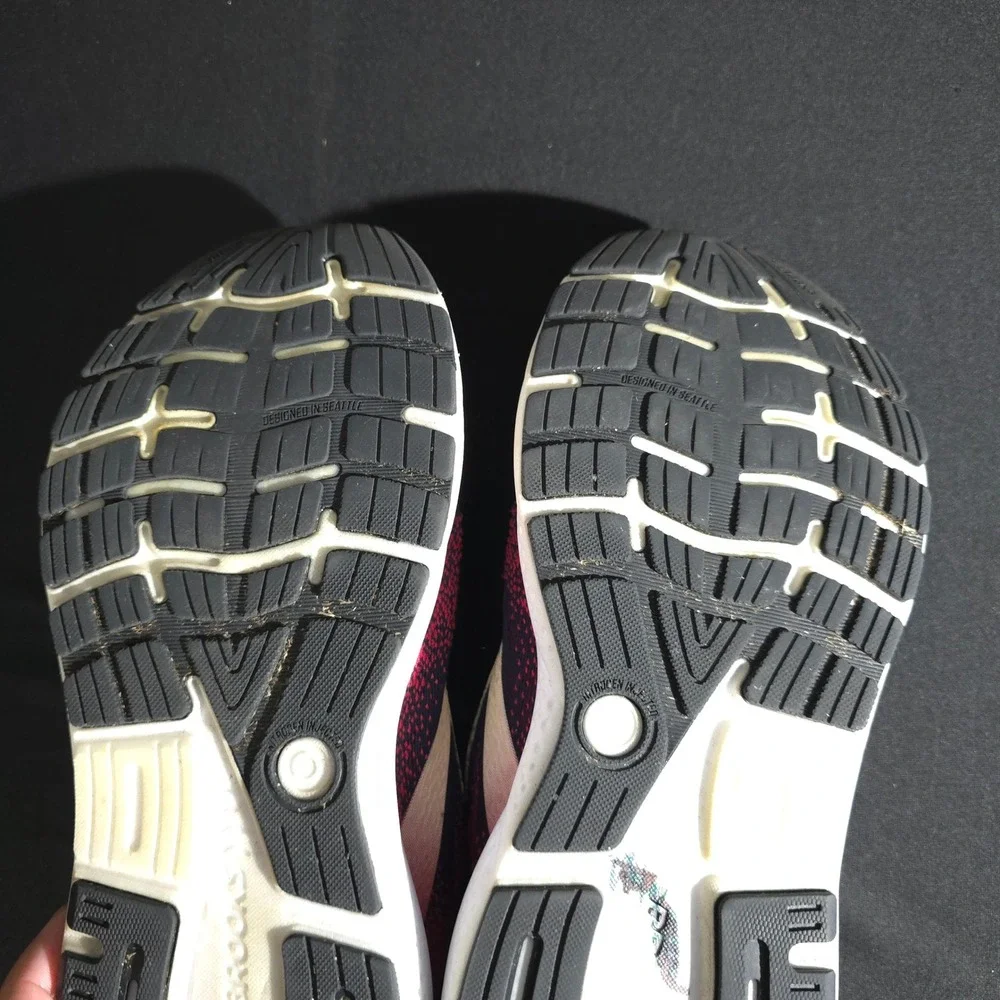 Brooks Ghost 13 Running Shoes Womens 11.5 2A Navy Pink Cushioned Road Neutral